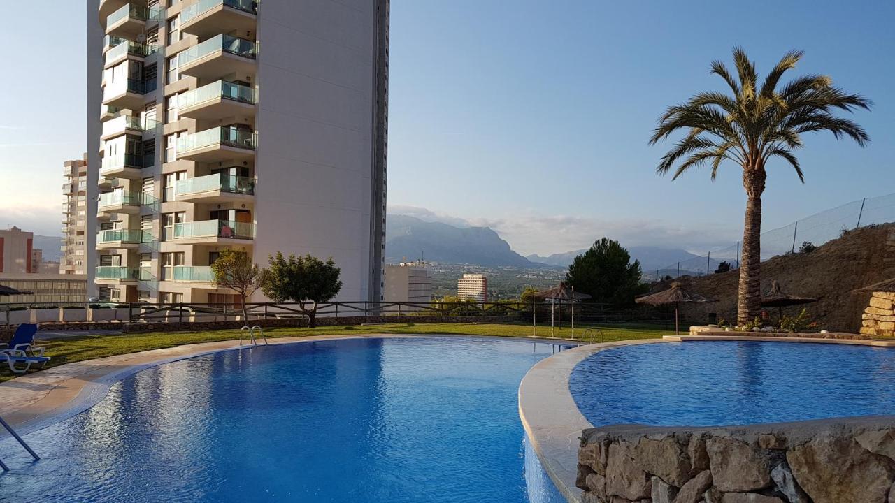 Apartamento Skyline 31 Terraza Privada Con Vistas Al Mar Benidorm Exterior foto